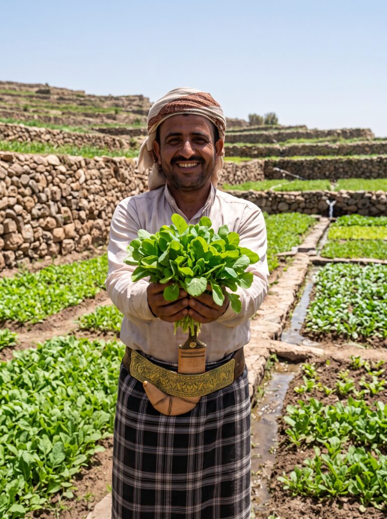 Cover image for the arugula value chain study in Yemen