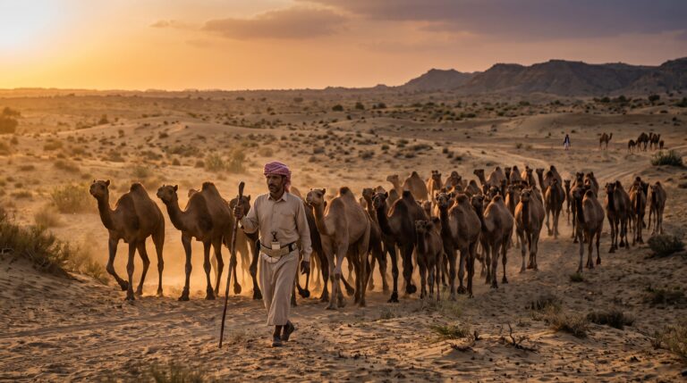Cover image for the camel value chain study in Yemen